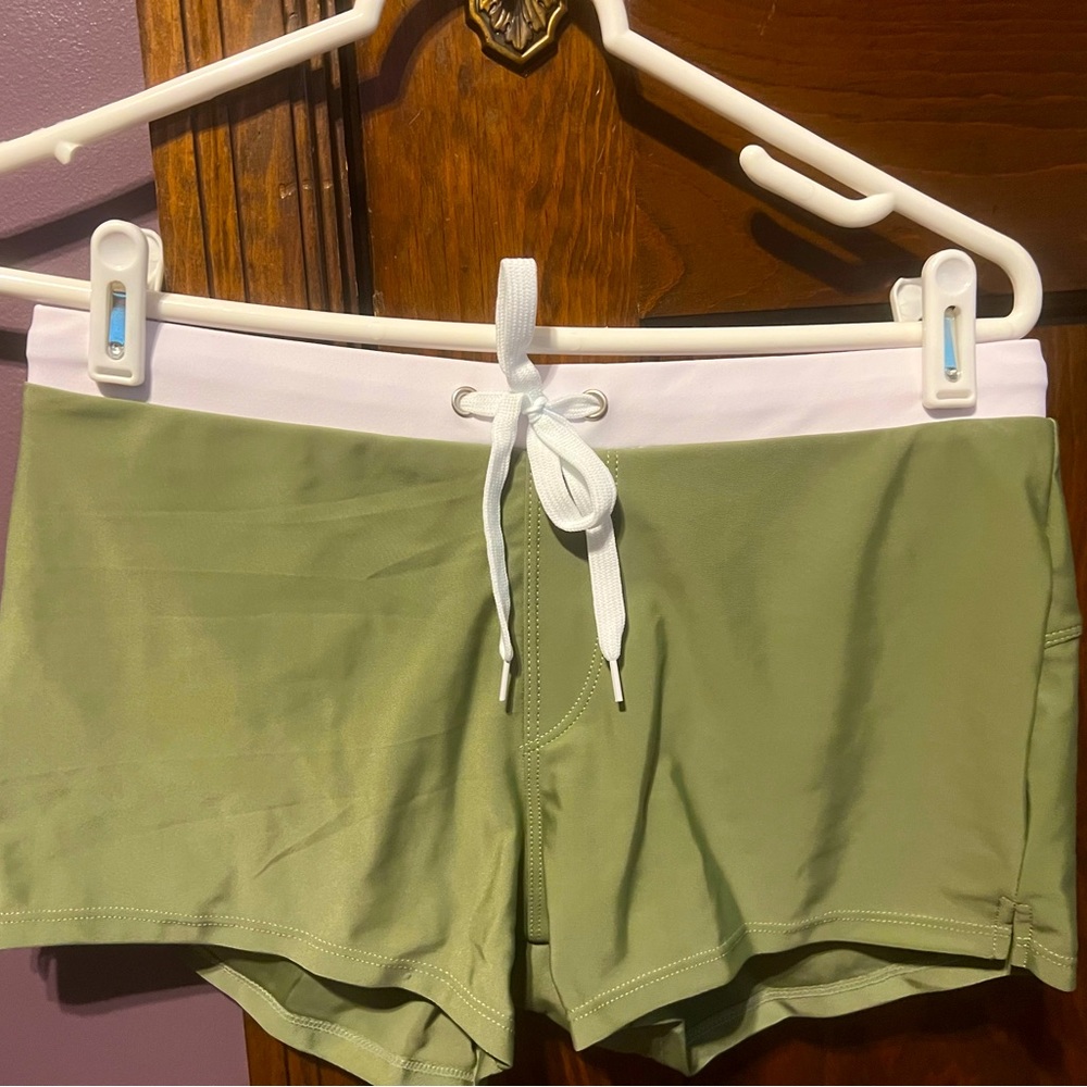 Men’s swim trunks.